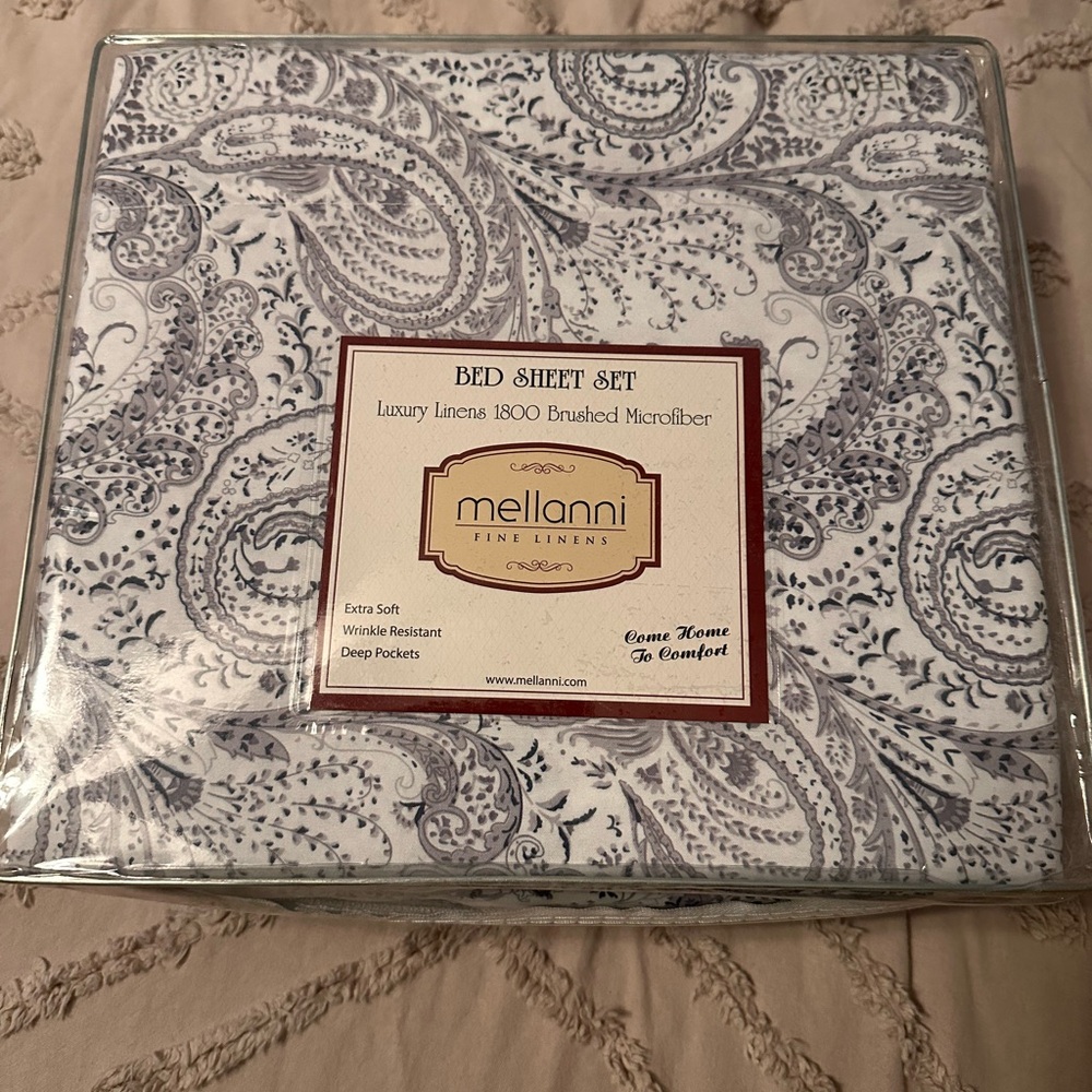 Mellanni Paisley Bed Queen Sheet Set